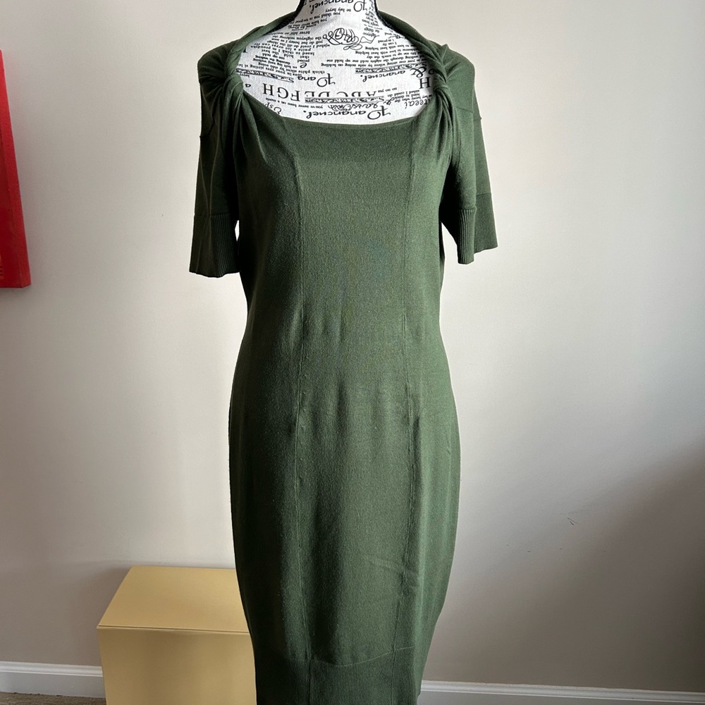 Banana Republic Olive Midi Dress